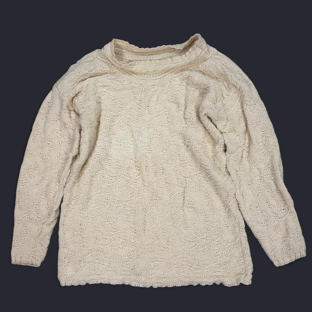 80’s Vintage Joule Energy Cotton Mock Neck Sweater Made in the USA